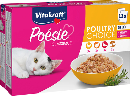 Vitakraft Poésie Poultry Choice Gelée - Alutasakos multipack
