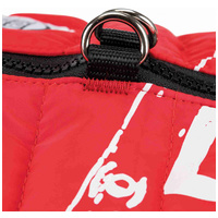 Trixie Saint-Malo szélvédő kutyadzseki piros színben, beépített hámmal, menő felirattal #3