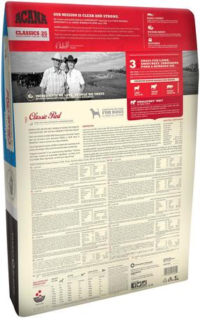 Acana Classic Red kutyatáp három minőségi vöröshúsból