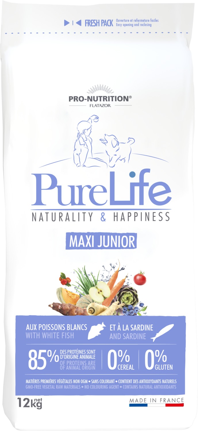 Pro-Nutrition Pure Life Puppy Maxi a la Sardine with Sardine - zoom
