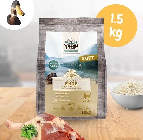 Wildes Land Soft félnedves táp kacsával