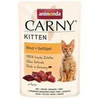Animonda Carny Kitten marhás, borjús és csirkés alutasakos eledel kölyök macskáknak