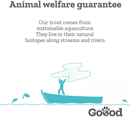 Goood Adult Sustainable Trout - Pisztrángos szárazeledel felnőtt kutyák részére