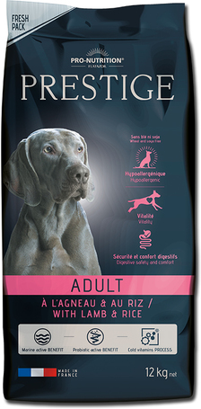 Pro-Nutrition Prestige Adult All Sizes Exigent Lamb & Rice | Kényes, válogatós kutyák számára ajánlott táp bárányhússal és rizzsel