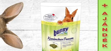 Most ajándék szénát adunk a bunnyNature Basic szuperprémium kisállateledelekhez