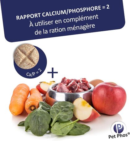Pet-Phos CA / P = 2 ízesített csonterősítő tabletta kutyáknak
