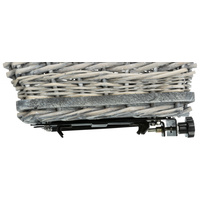 Trixie szürke fonott szállítókosár kerékpárra #12