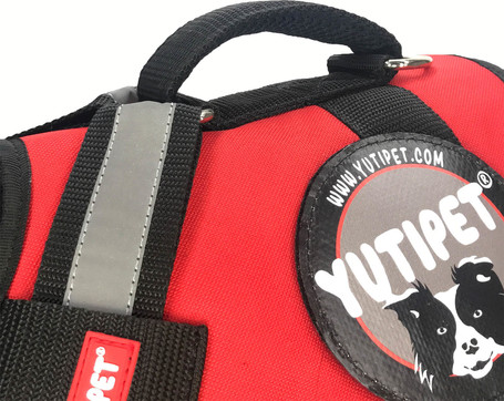 Yutipet RnD párnázott biztonsági kutyahám (Piros)