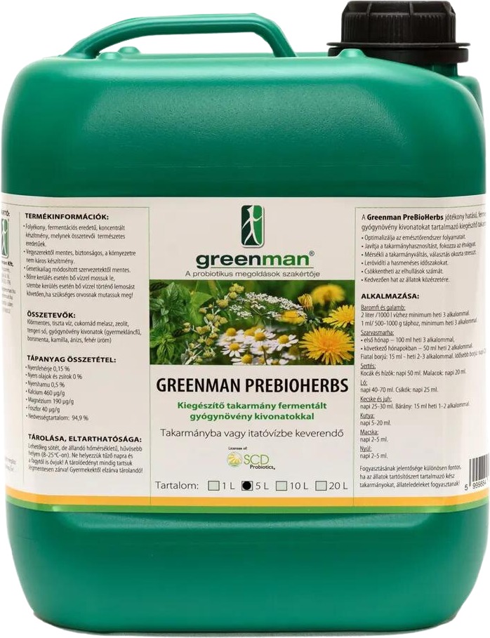 Greenaman PreBioHerbs furaje suplimentare cu extracte din plante medicinale - zoom