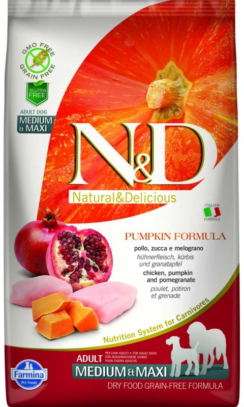 N&D Dog Prime Adult Medium/Maxi Chicken, Pumpkin & Pomegranate - zoom