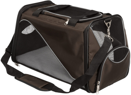 Trixie Joe jól szellőző barna kutyaszállító táska