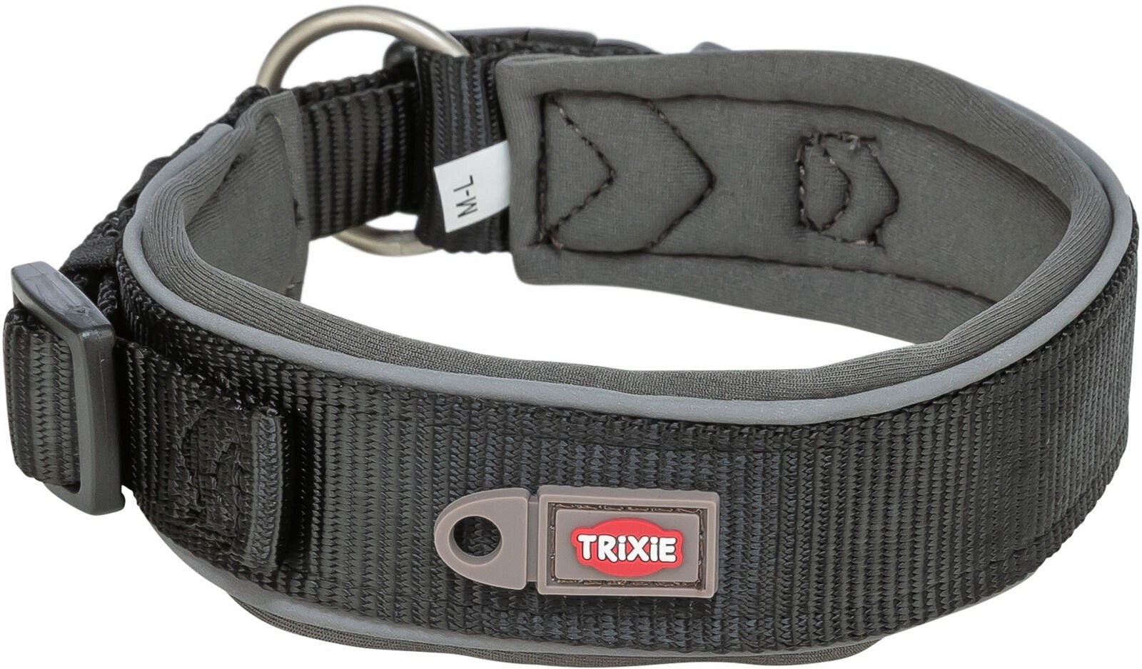 Trixie Premium zgardă pentru câini cu căptușeală din neopren și benzi reflectorizante