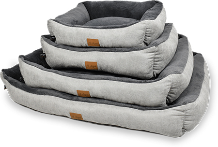 Agui Soft Bed culcuș pentru câini și pisici în culoare gri-perlă