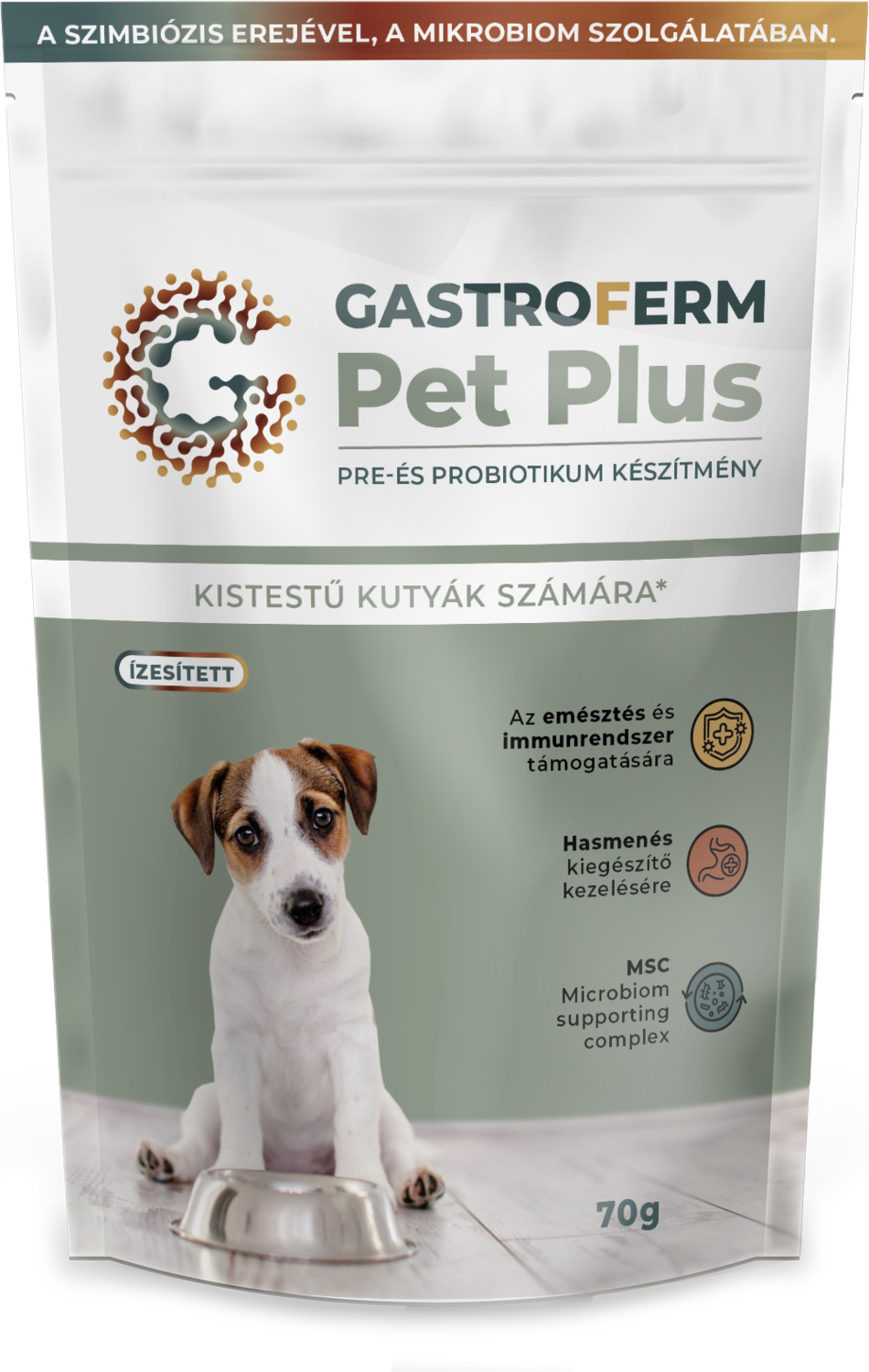 Gastroferm Pet Plus pre- și probiotic pentru câini mici, 70g