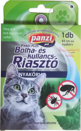 Panzi bolha- és kullancsriasztó nyakörv macskáknak