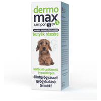 Dermomax sampon 3 in 1 - Irritáció csökkentő hipoallergén sampon és balzsam kutyáknak.