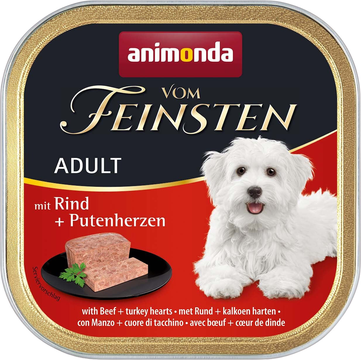 Animonda Vom Feinsten Adult Rind + Putenherzen hrană câini