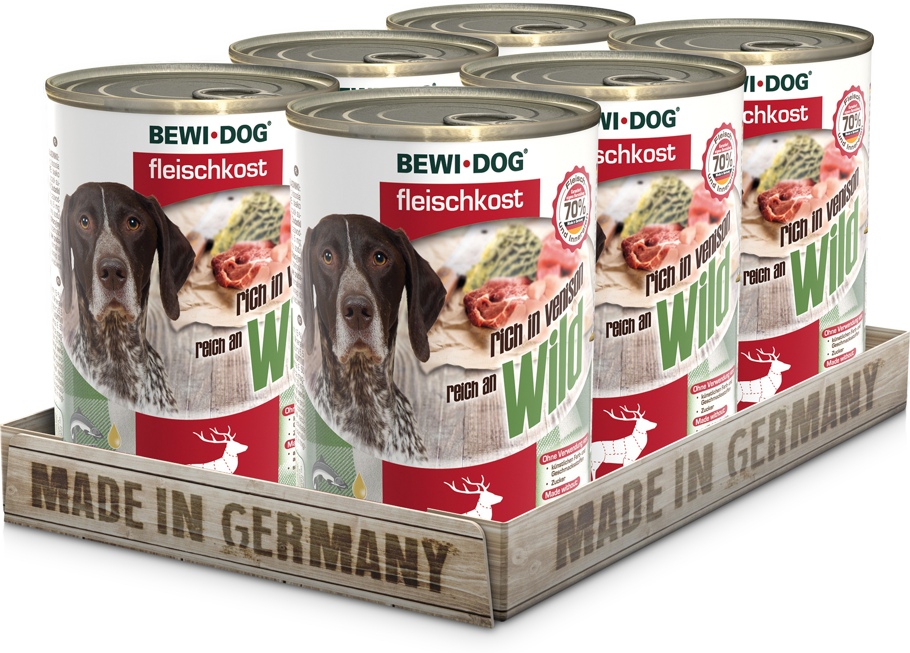 Bewi-Dog conservă bogată în carne pură de vânat - zoom