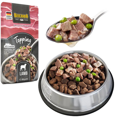 Belcando Mastercraft feltét friss bárányhússal és borsóval