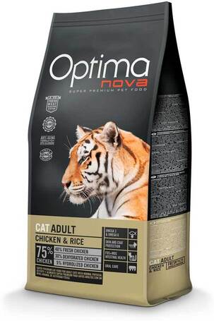 Visán Optimanova Cat Adult Chicken & Rice macskaeledel Visán Optimanova Cat Adult Chicken & Rice macskaeledel