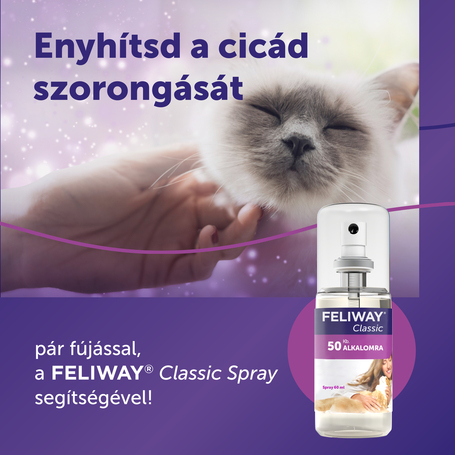 Feliway Classic nyugtató hatású spray macskáknak