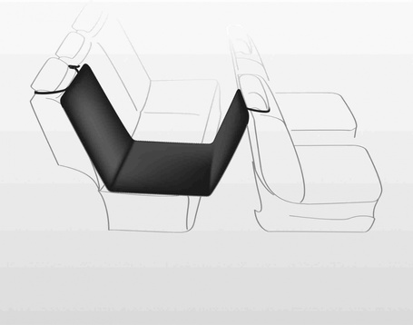 Trixie tappancsmintás vízlepergető üléshuzat autóba kutyáknak