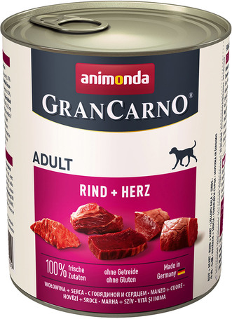 Animonda GranCarno Adult marhahúsos és szíves konzerv