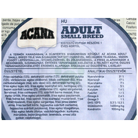 Acana Adult Small Breed száraztáp kistestű felnőtt kutyáknak #8