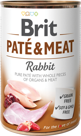 Brit Care Paté & Meat Rabbit konzerv kutyáknak