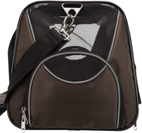 Trixie Joe jól szellőző barna kutyaszállító táska