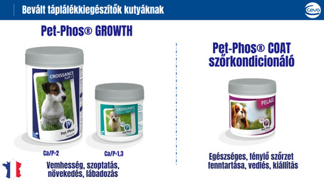 Pet-Phos CA / P = 2 ízesített csonterősítő tabletta kutyáknak