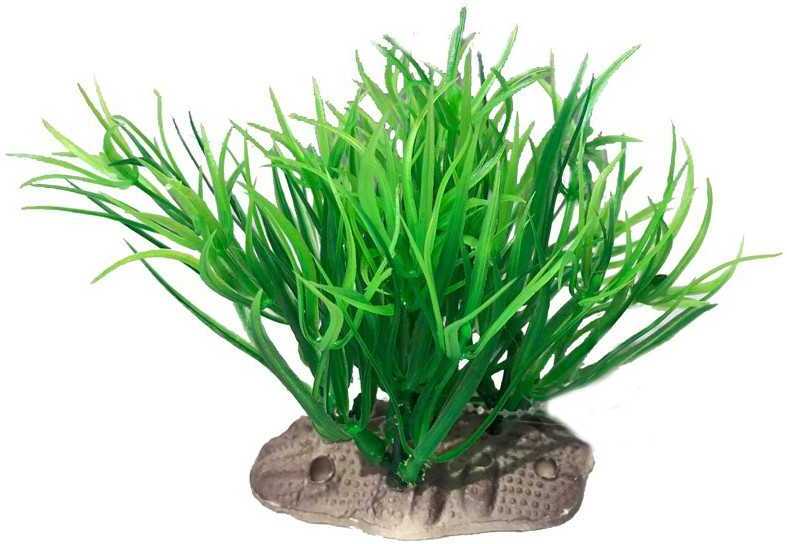 Decorațiune acvariu în formă de iarbă de mare verde, culoare schimbătoare - zoom