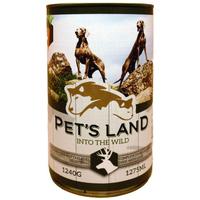 Pet's Land Dog konzerv vadhússal és répával
