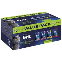 Brit Premium hrană umedă pisici adulte Value Pack 4x100g
