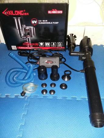 XiLong XL UV lámpás akváriumi vízpumpa és szkimmer