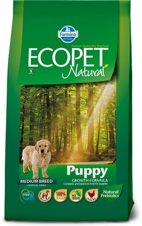 Ecopet Natural Puppy Medium | Közepes testű kölyökkutya táp