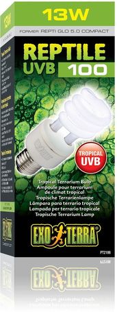 Exo Terra Reptile UVB 100 Compact Bulb – Trópusi terráriumi izzó