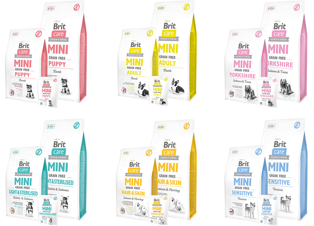Brit Care Mini Grain Free kutyatápok