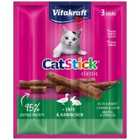 Vitakraft Cat Stick Classic kacsás és nyulas húsrudak macskáknak