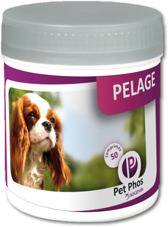 Pet-Phos ízesített szőrkondícionáló tabletta kutyáknak