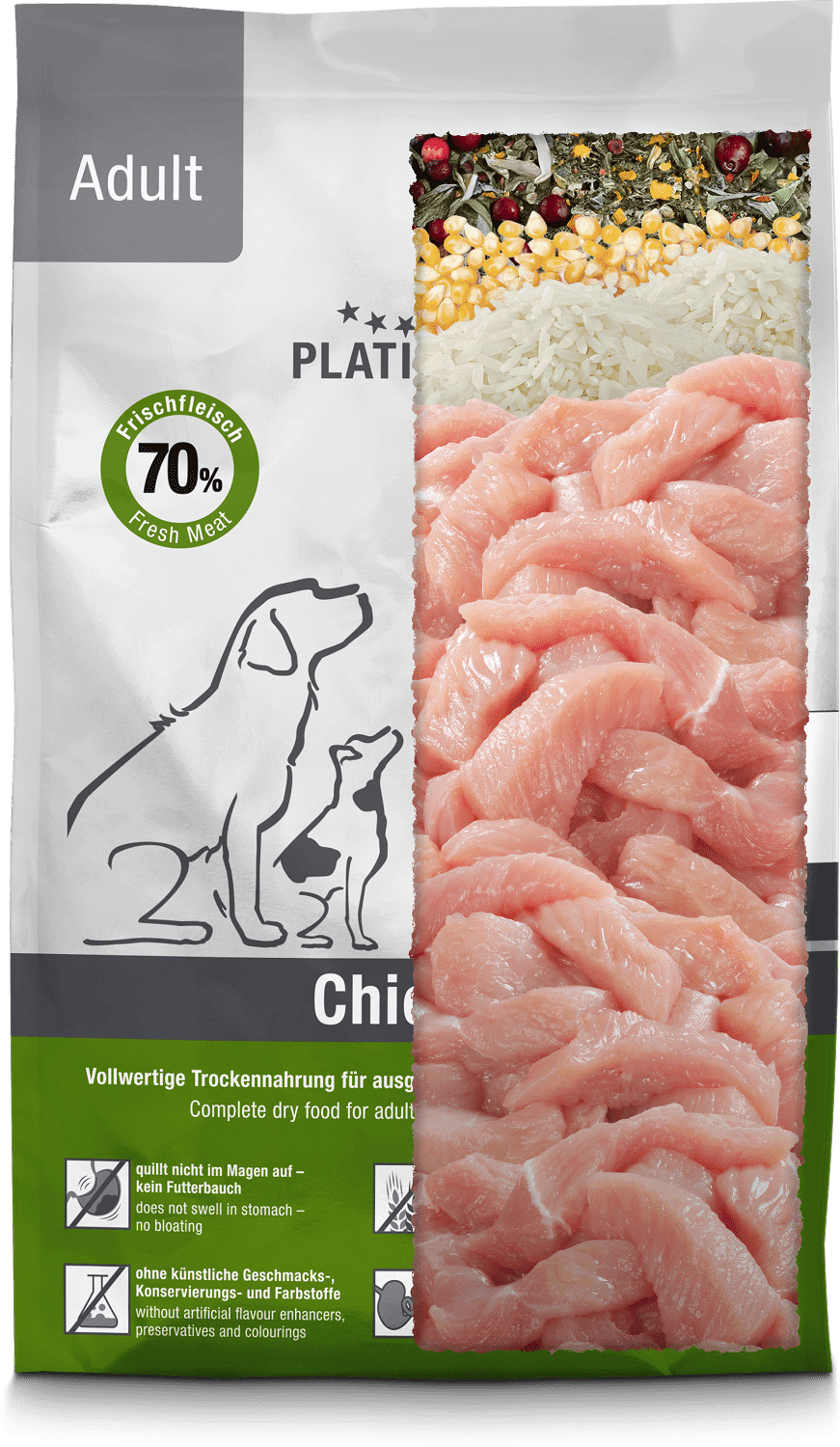 Platinum Adult Chicken puha száraz kutyaeledel