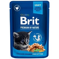 Brit Premium Cat plic cu pui pentru pisoi 100 g