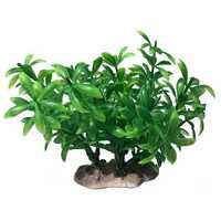 Plantă artificială cu bază cu aspect natural și culoare verde pentru acvariu