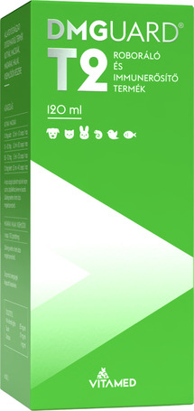DMGuard T2 immunerősítő készítmény taurinnal macskáknak, kutyáknak, kisállatoknak, díszmadaraknak és díszhalaknak