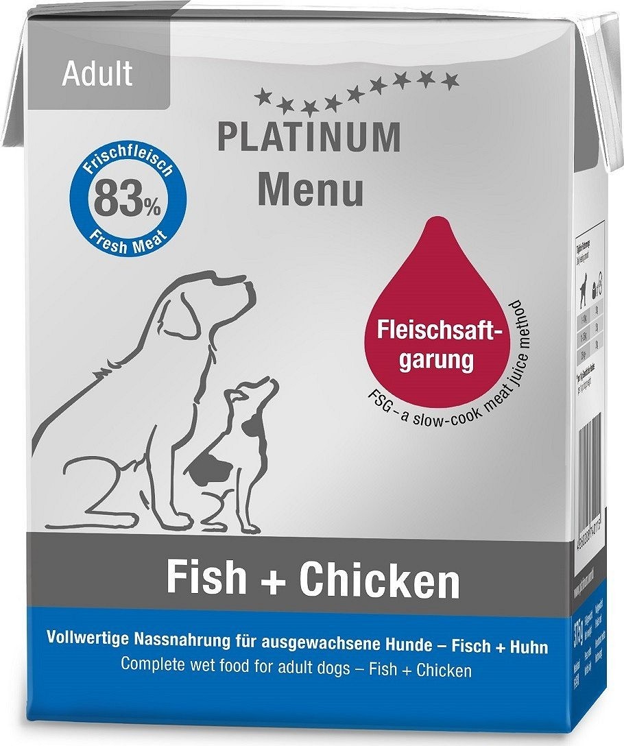 Platinum Menu Fish + Chicken hrană umedă pentru câini - zoom