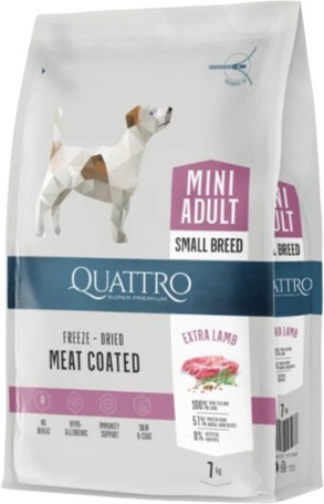 Quattro Small Breed Adult Lamb Meat Coated