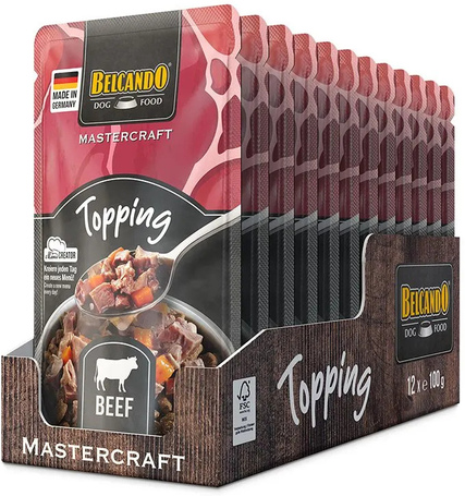 Belcando Mastercraft feltét friss marhahússal és sárgarépával