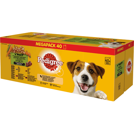Pedigree Megapack Mixed Selection - Alutasakos kutyaeledel szószban (40 x 100 g) 4000 g