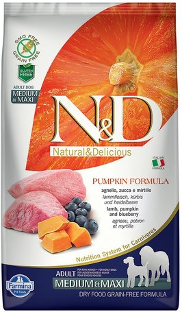 N&D Dog Grain Free Adult Medium/Maxi Lamb & Pumpkin