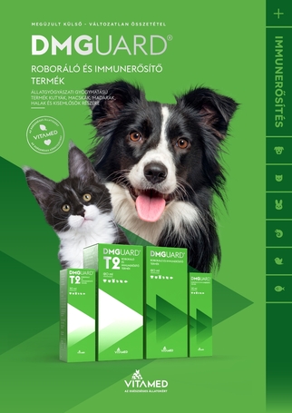 DMGuard T2 immunerősítő készítmény taurinnal macskáknak, kutyáknak, kisállatoknak, díszmadaraknak és díszhalaknak